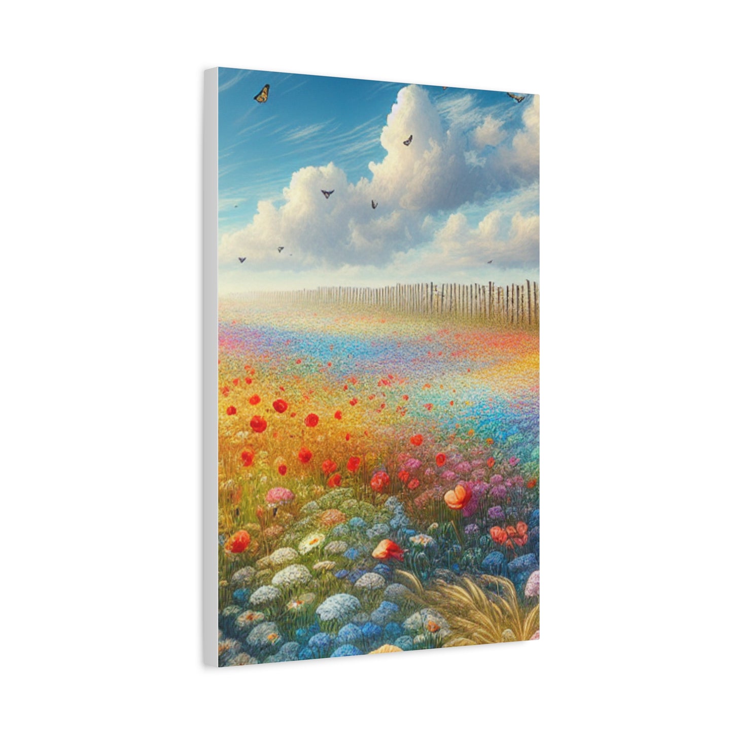 Vibrant Flower Field Canvas Wall Art