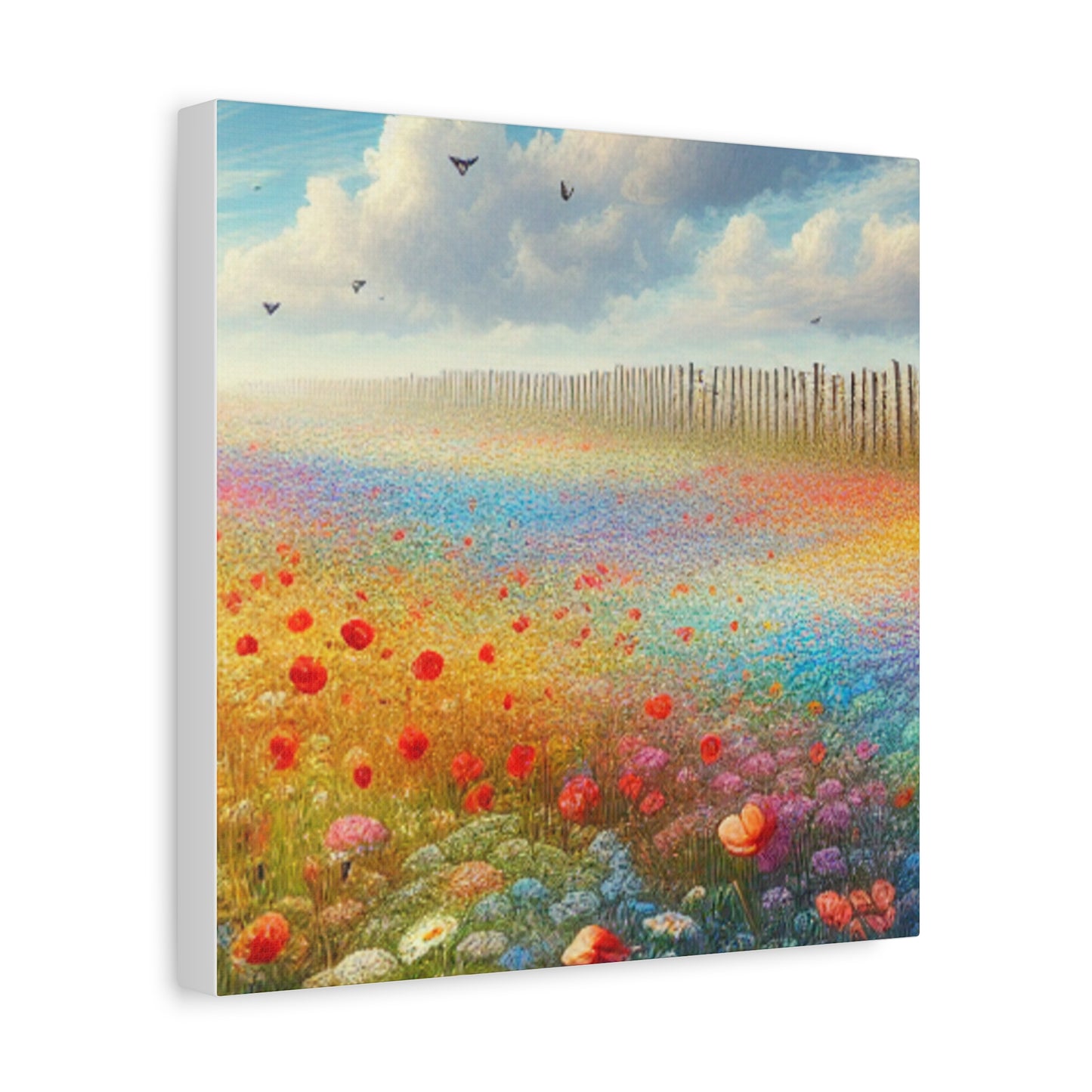 Vibrant Flower Field Canvas Wall Art
