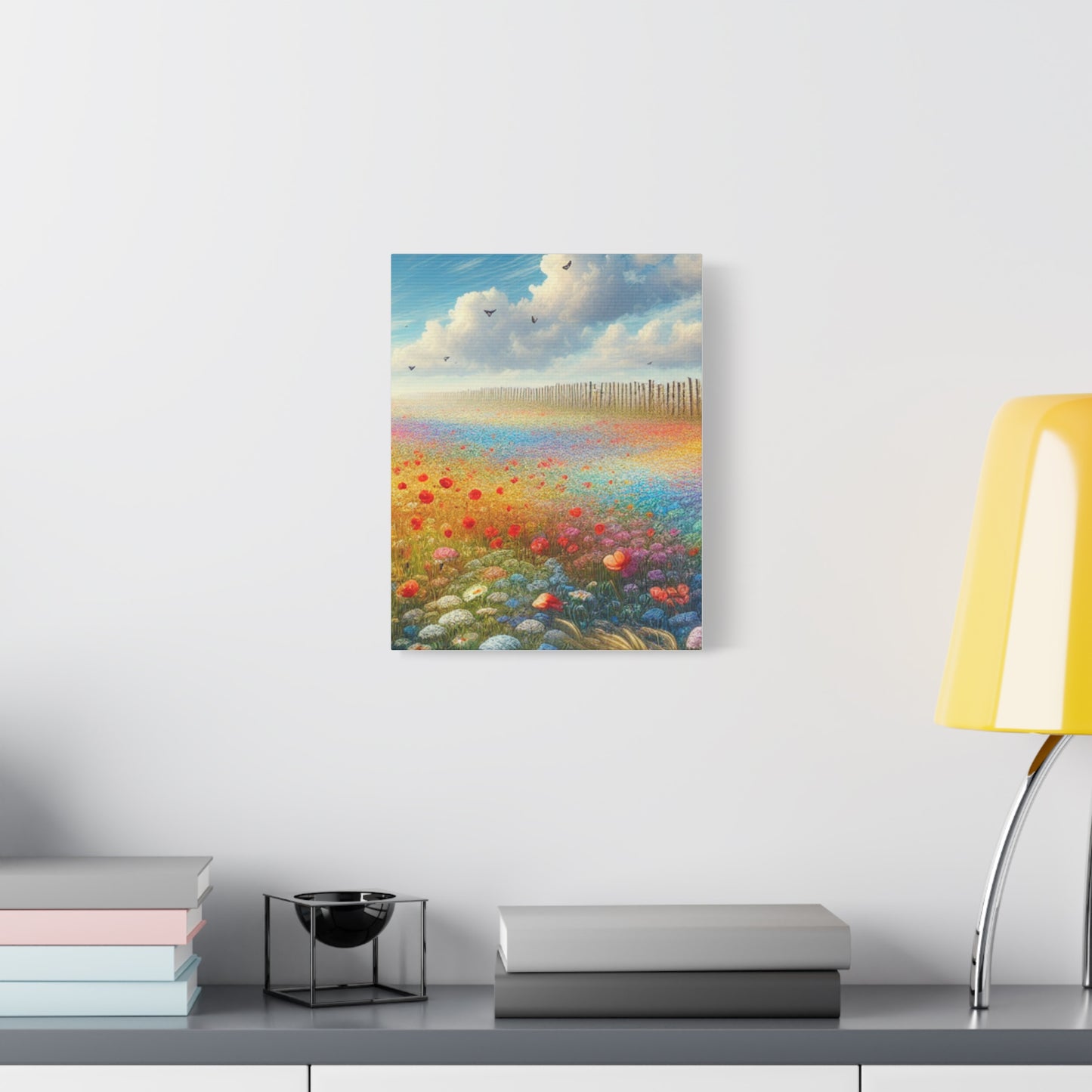 Vibrant Flower Field Canvas Wall Art