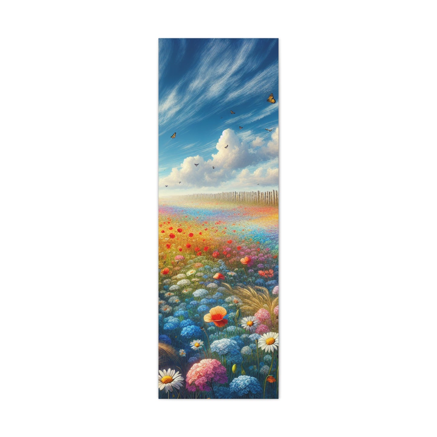 Vibrant Flower Field Canvas Wall Art