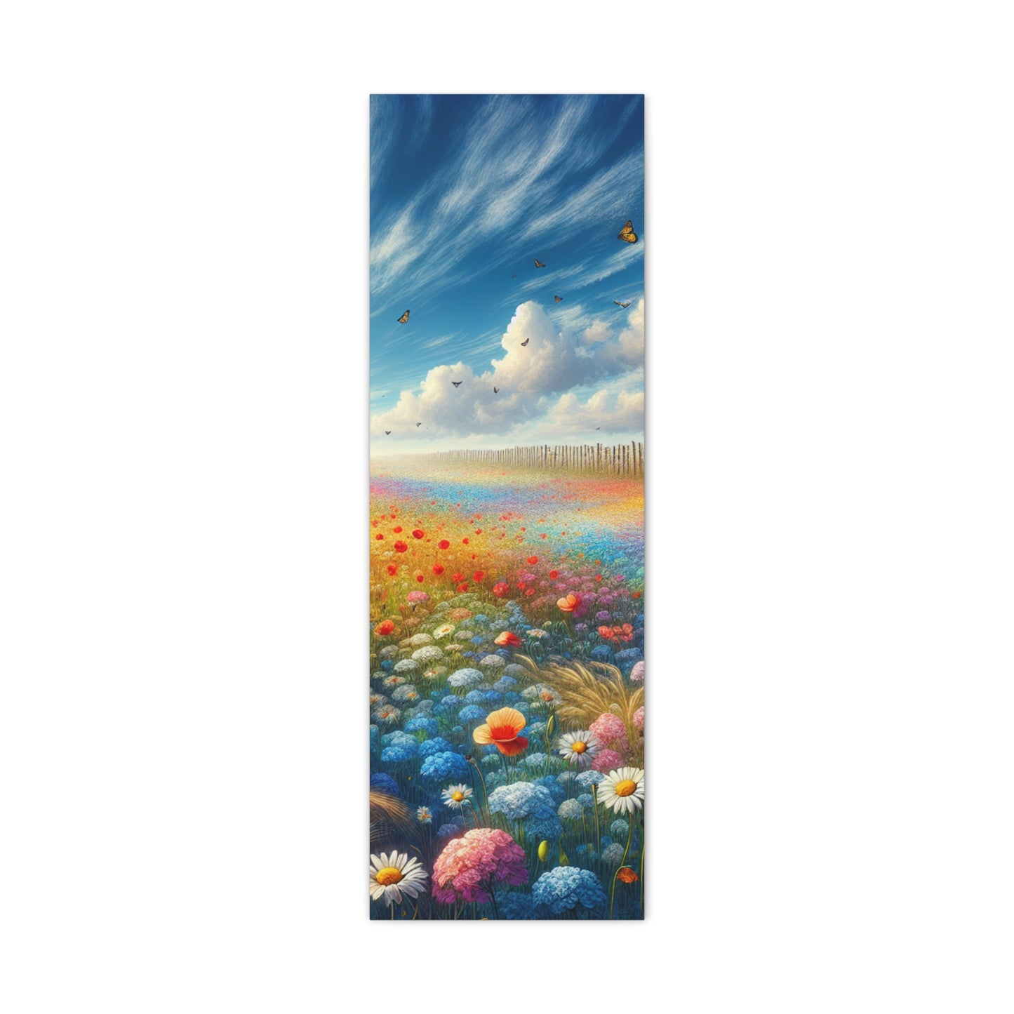 Vibrant Flower Field Canvas Wall Art