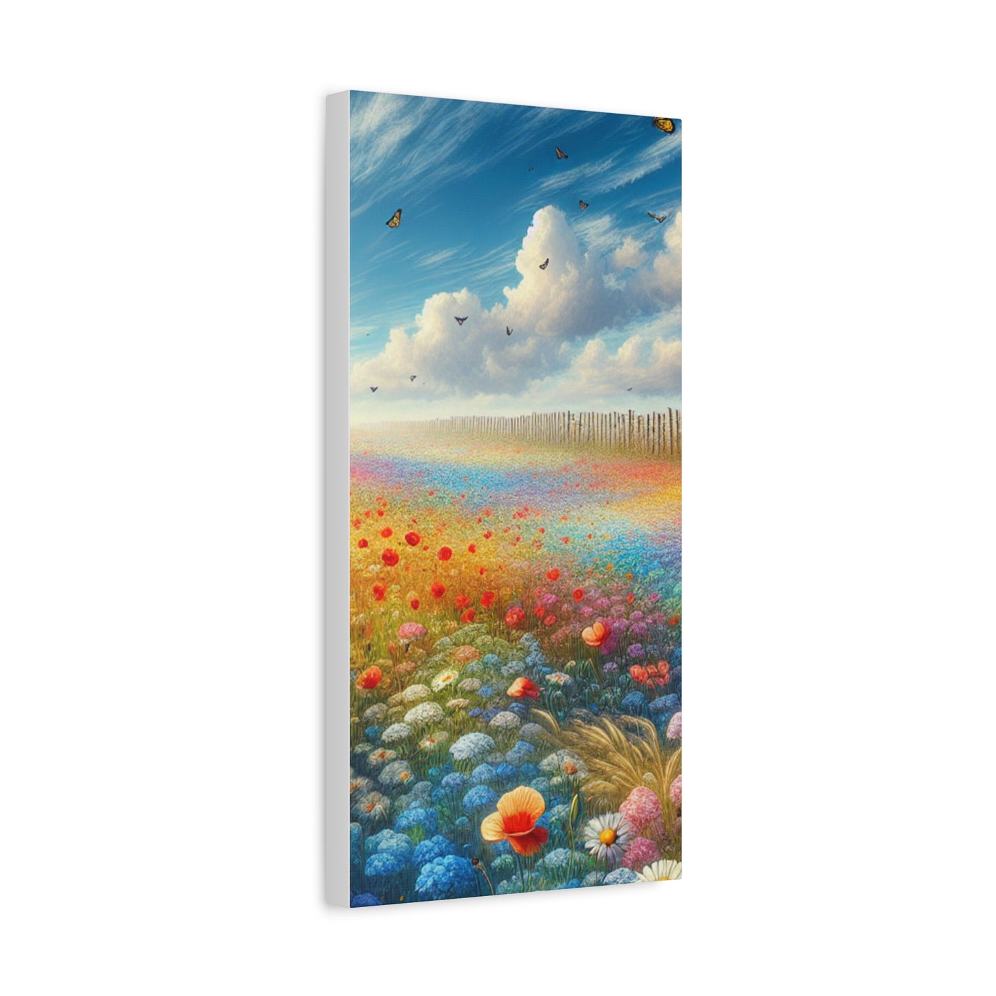 Vibrant Flower Field Canvas Wall Art