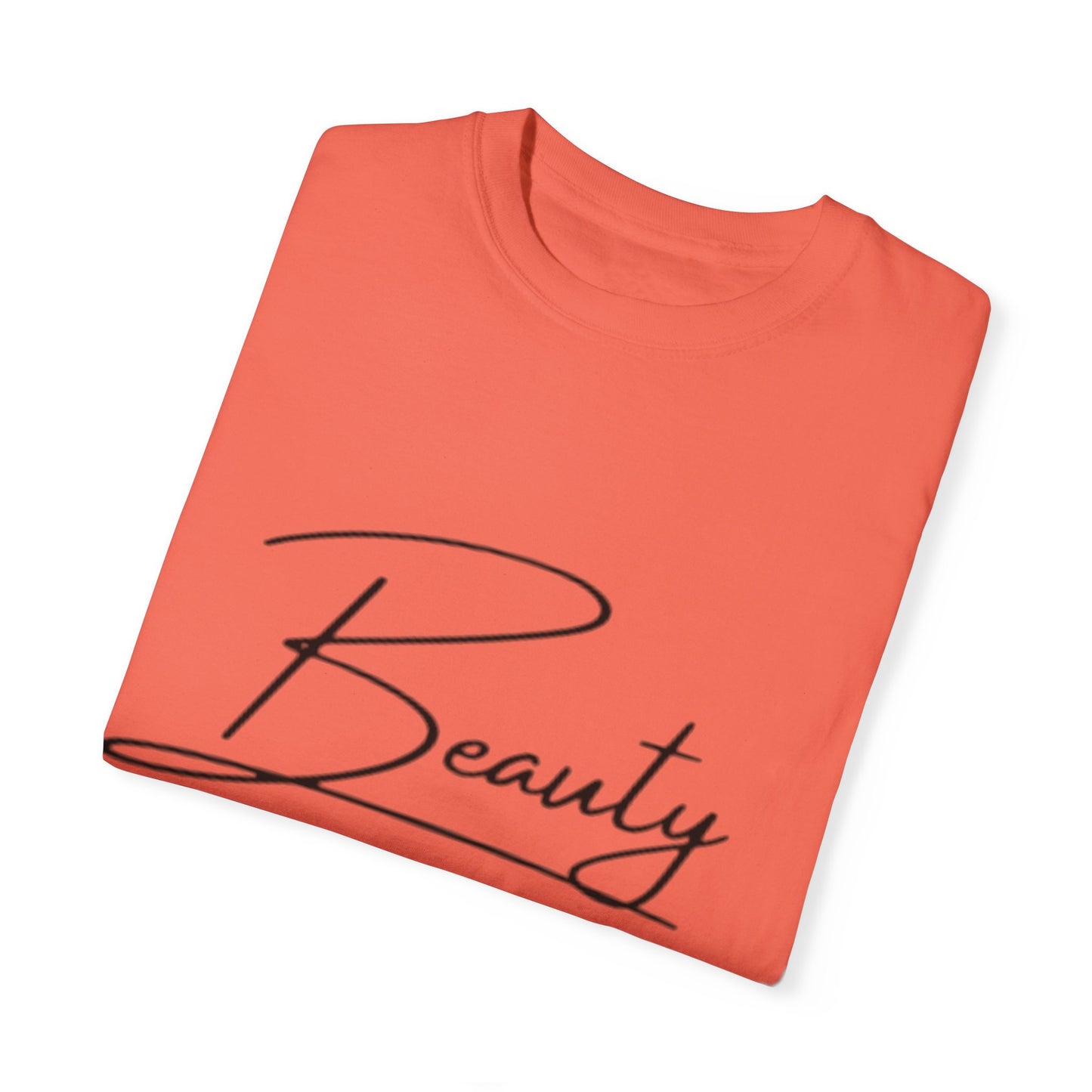 Unisex Garment-Dyed T-Shirt | Beauty for Ashes Inspirational Tee | Uplifting Message for Comfort and Hope