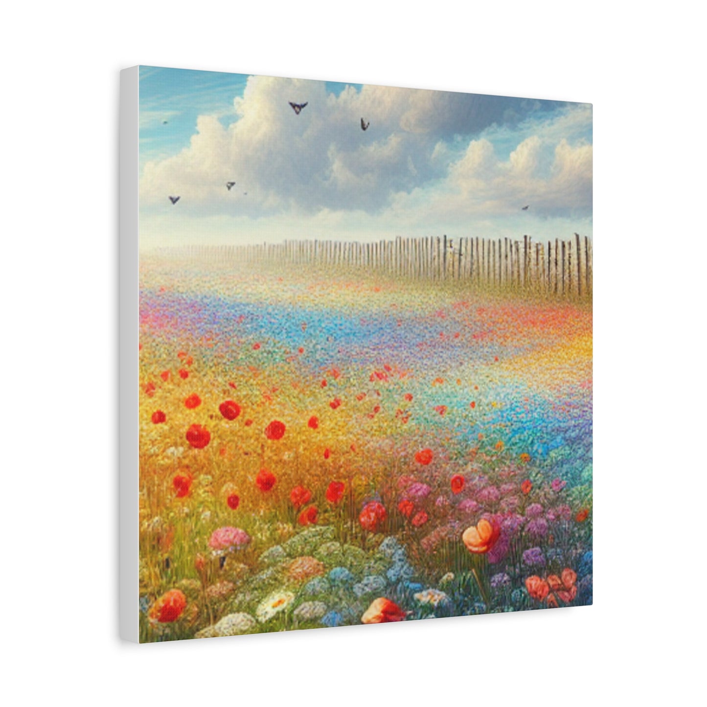 Vibrant Flower Field Canvas Wall Art