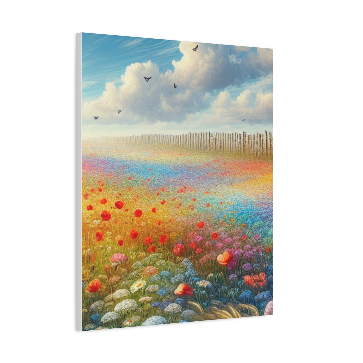 Vibrant Flower Field Canvas Wall Art