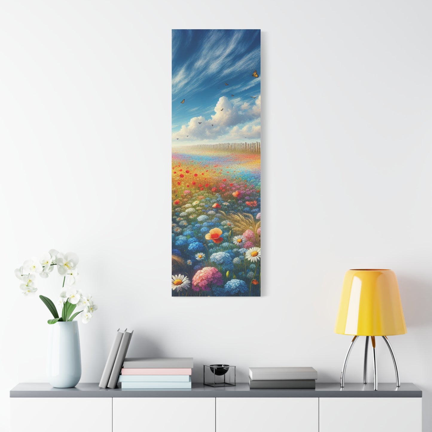 Vibrant Flower Field Canvas Wall Art