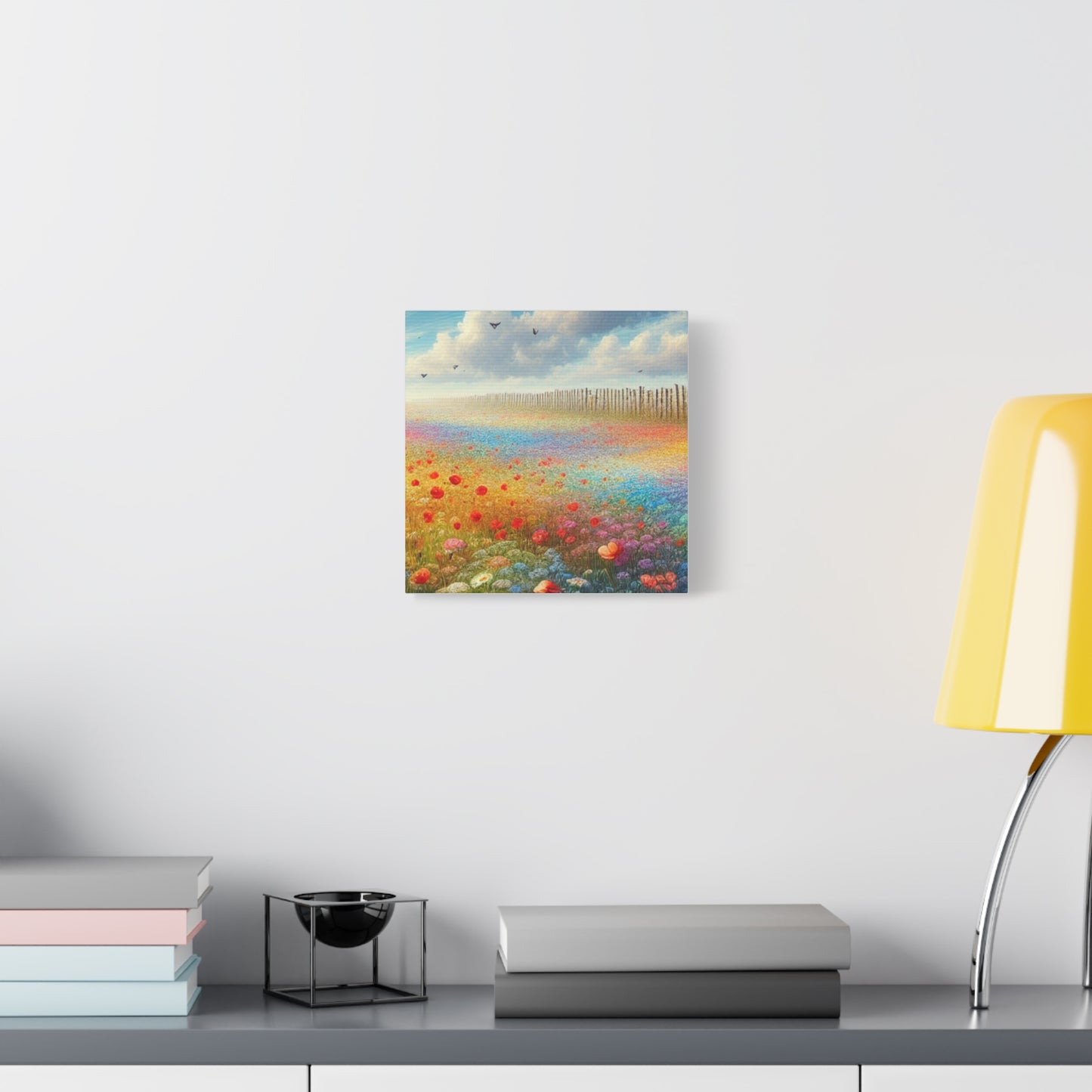 Vibrant Flower Field Canvas Wall Art