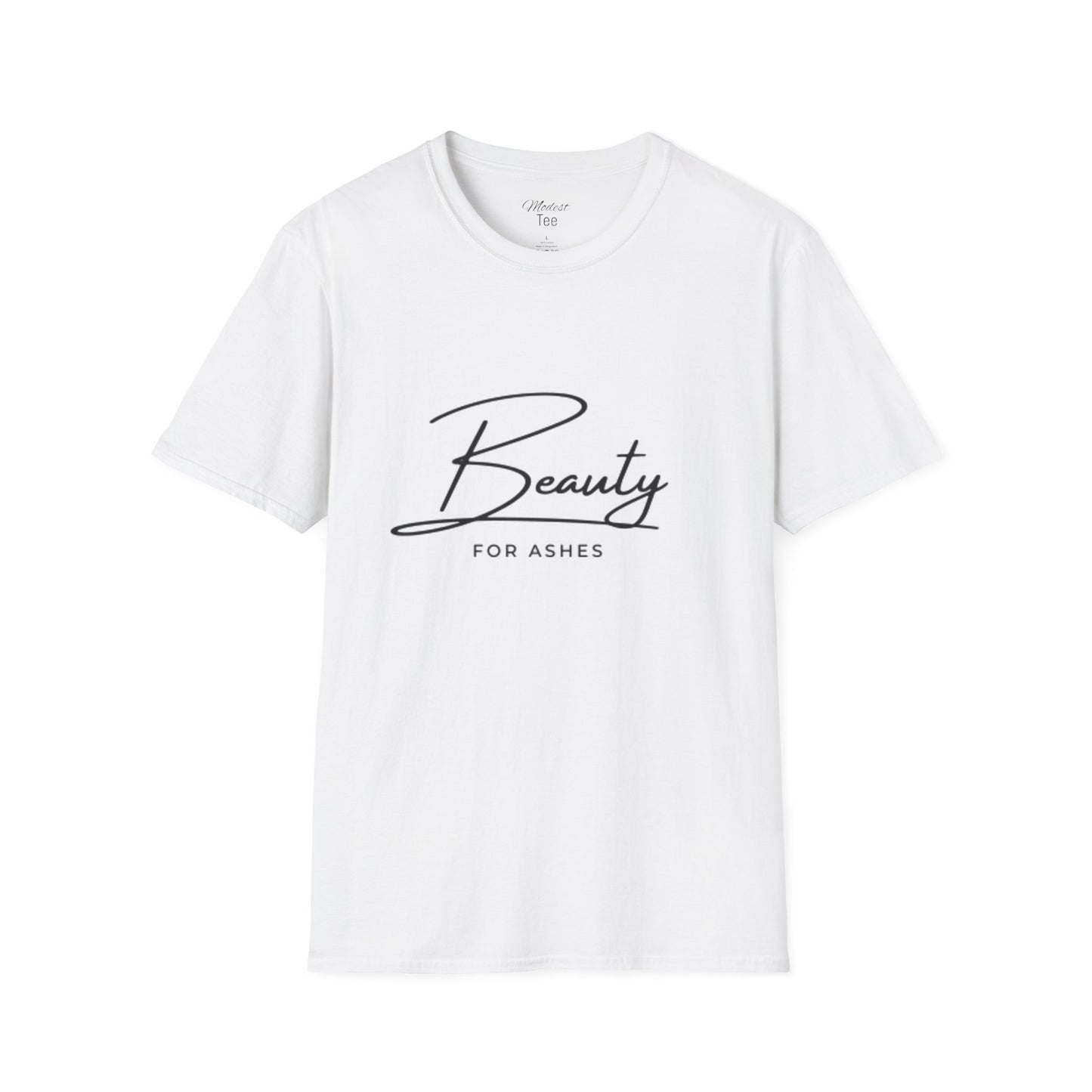 Unisex Softstyle T-Shirt - 'Beauty for Ashes' Inspirational Tee