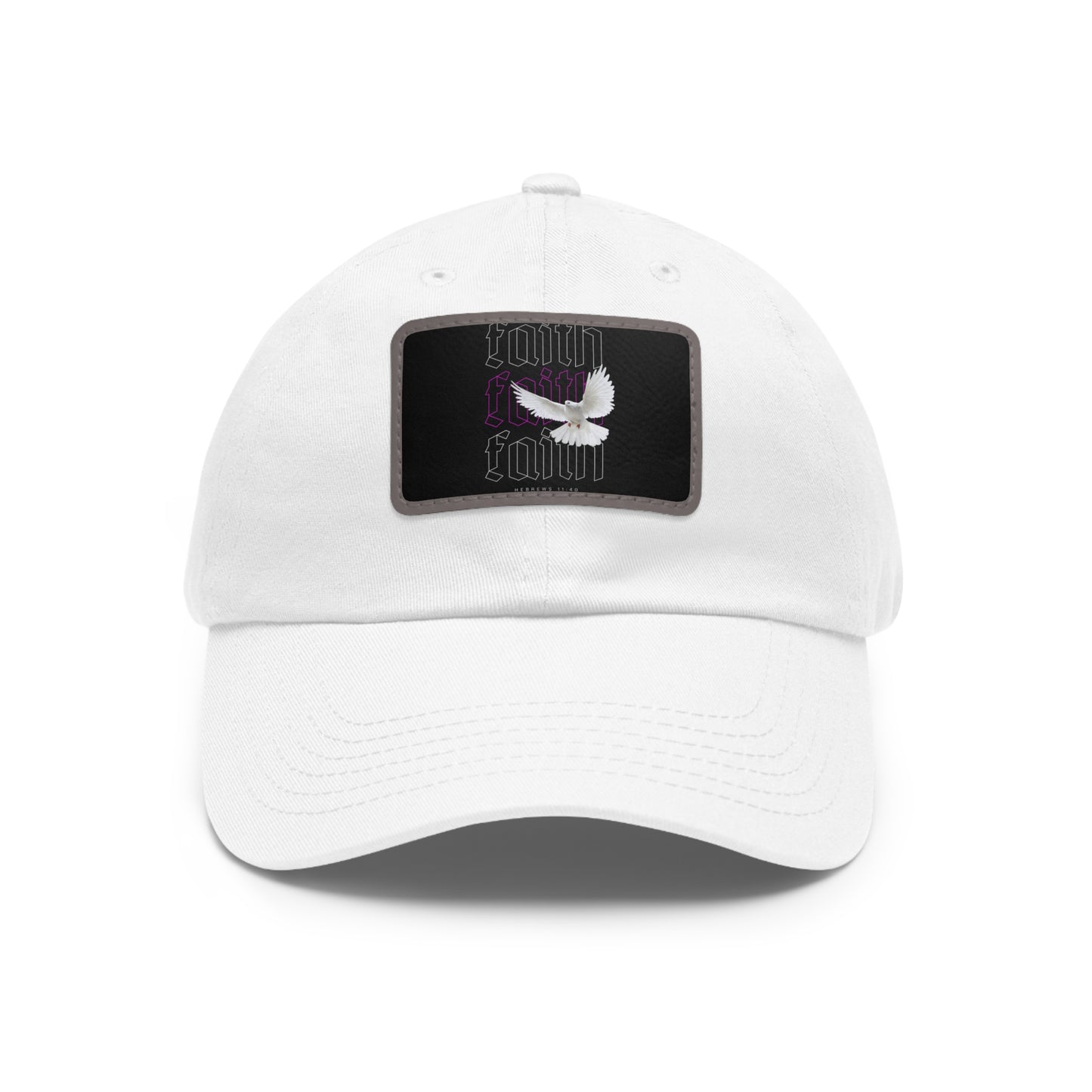 Copy of Faith-Inspired Dad Hat with Leather Patch | Stylish Black Cap for Everyday Wear