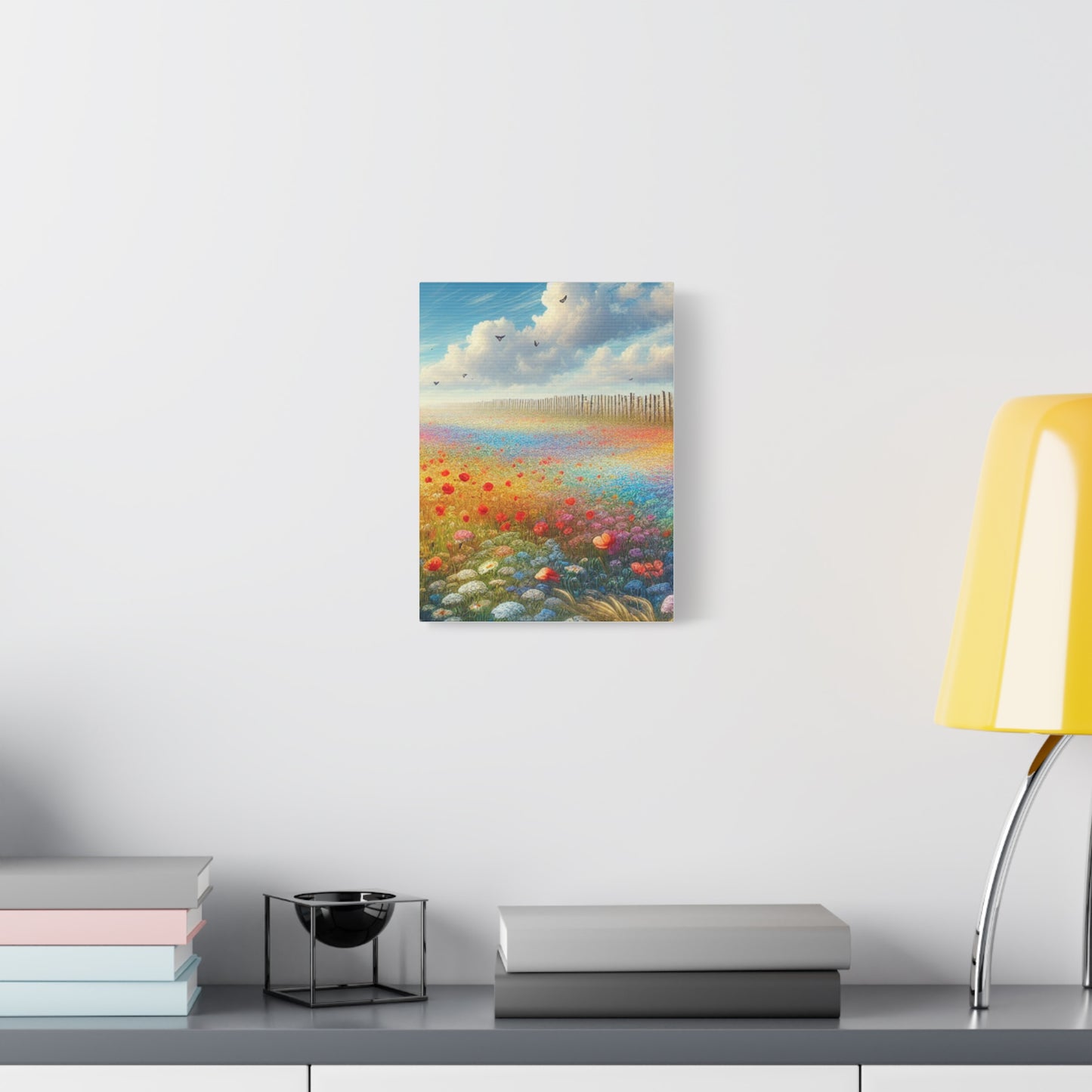Vibrant Flower Field Canvas Wall Art