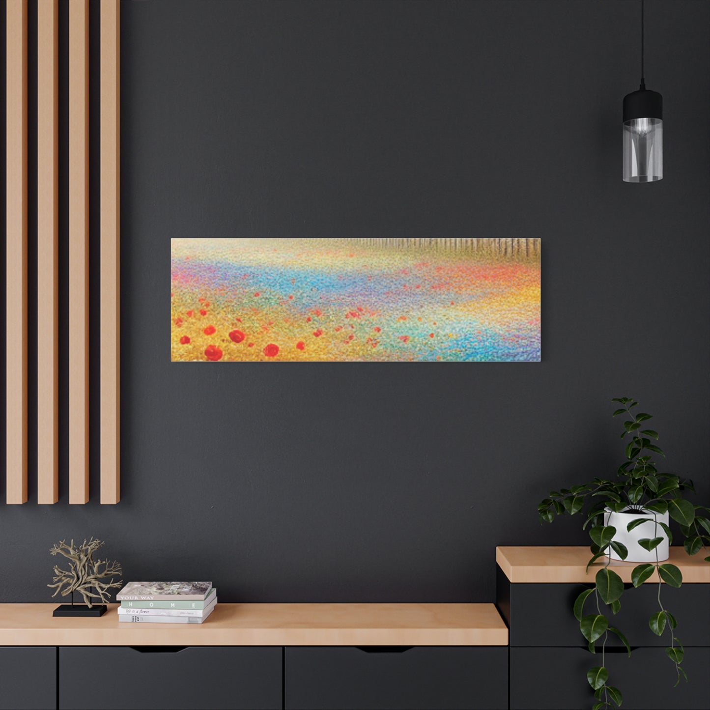 Vibrant Flower Field Canvas Wall Art