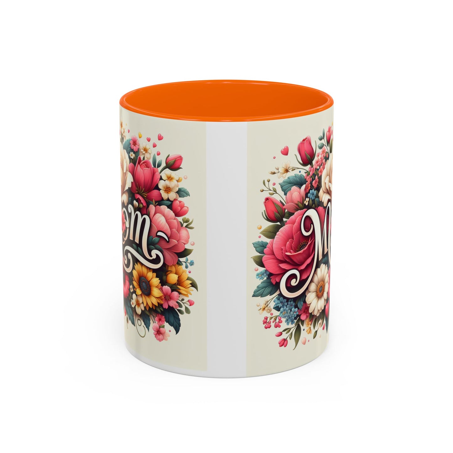 Floral Mom Coffee Mug - Colorful 11oz & 15oz Accent Mug for Mother's Day