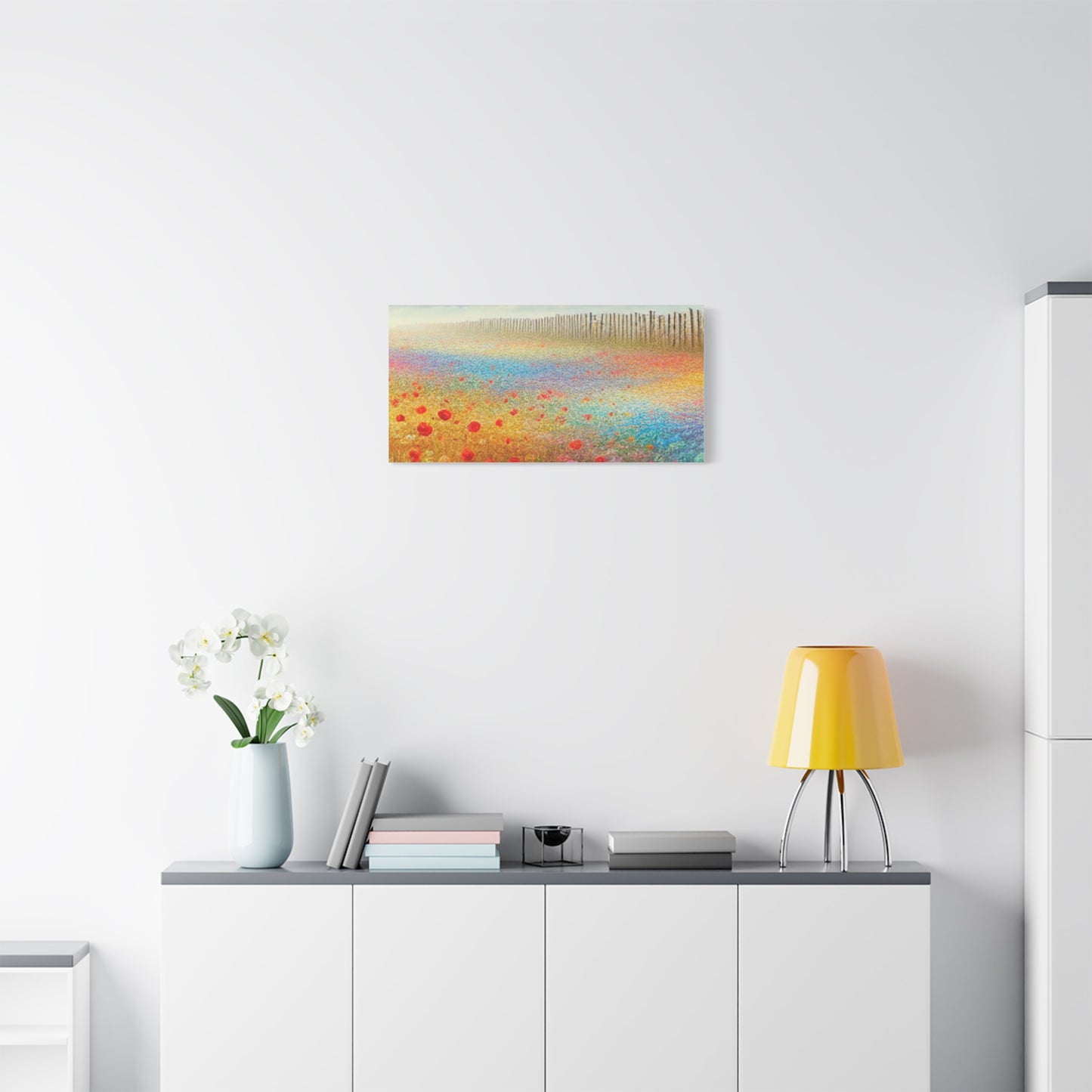 Vibrant Flower Field Canvas Wall Art