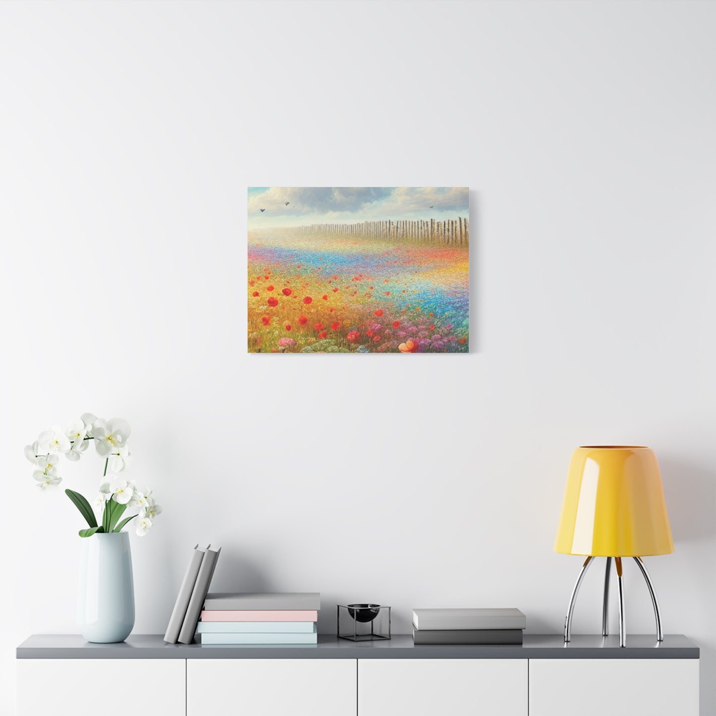 Vibrant Flower Field Canvas Wall Art