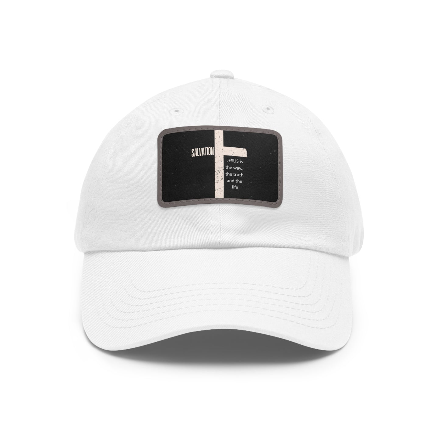 Copy of Faith-Inspired Dad Hat with Leather Patch | Stylish Black Cap for Everyday Wear