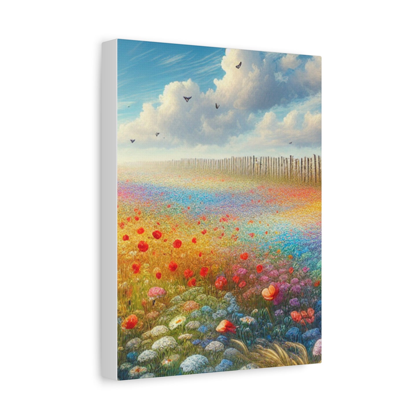 Vibrant Flower Field Canvas Wall Art