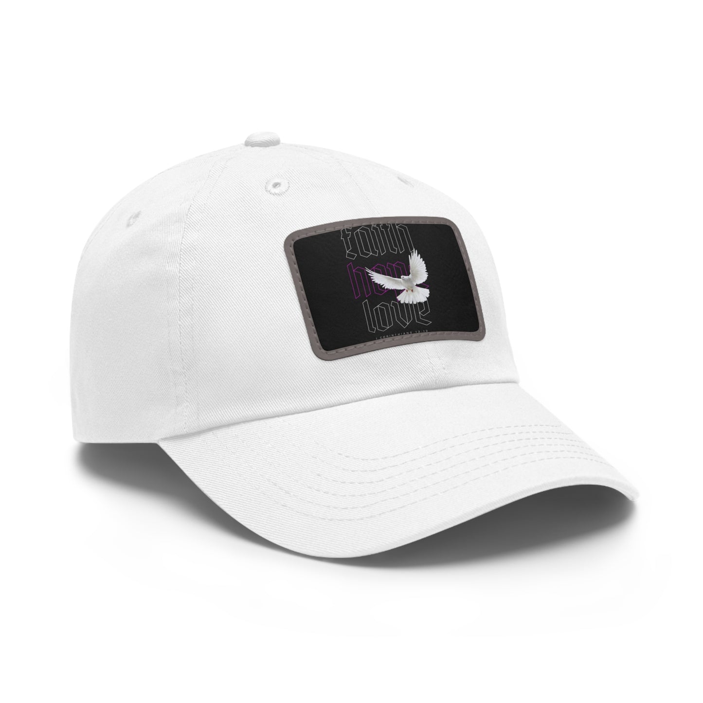 Copy of Faith-Inspired Dad Hat with Leather Patch | Stylish Black Cap for Everyday Wear
