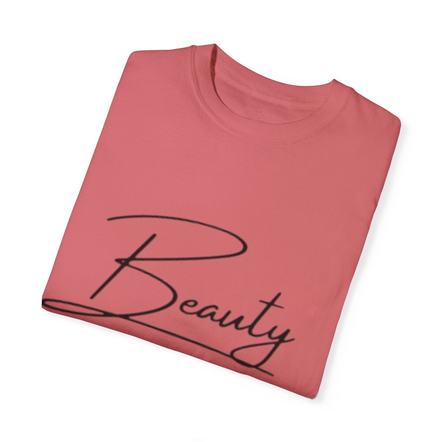 Unisex Garment-Dyed T-Shirt | Beauty for Ashes Inspirational Tee | Uplifting Message for Comfort and Hope