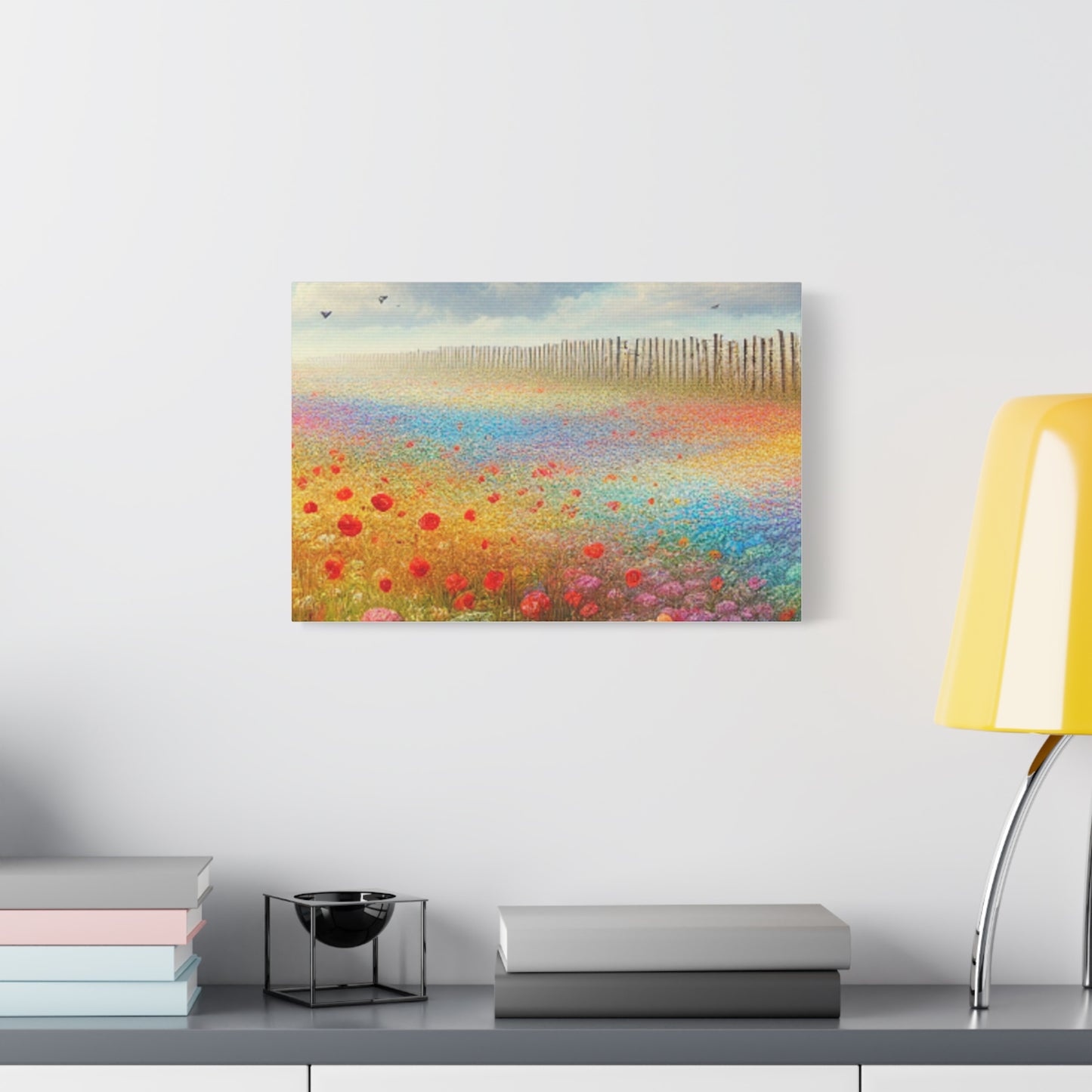 Vibrant Flower Field Canvas Wall Art