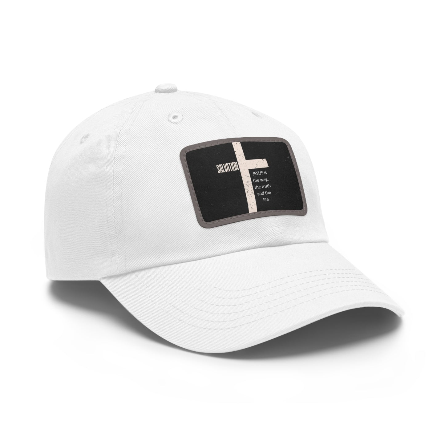 Copy of Faith-Inspired Dad Hat with Leather Patch | Stylish Black Cap for Everyday Wear