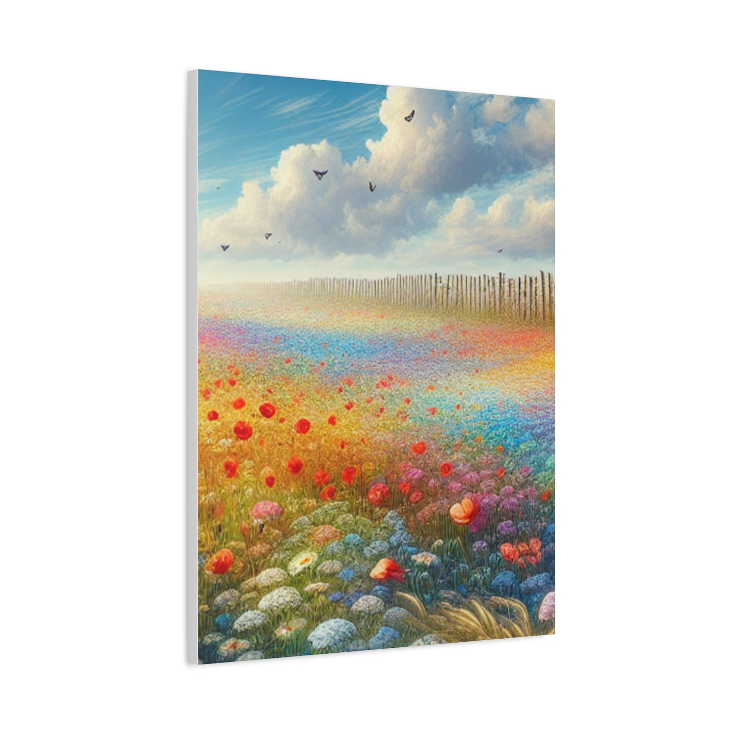 Vibrant Flower Field Canvas Wall Art