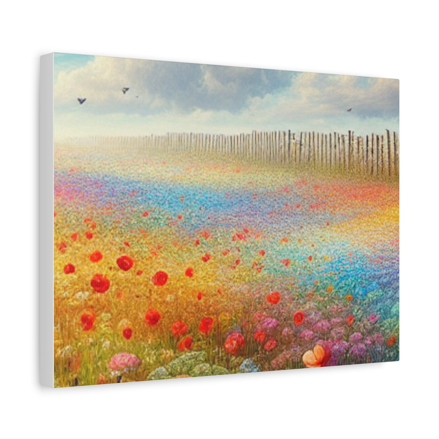 Vibrant Flower Field Canvas Wall Art