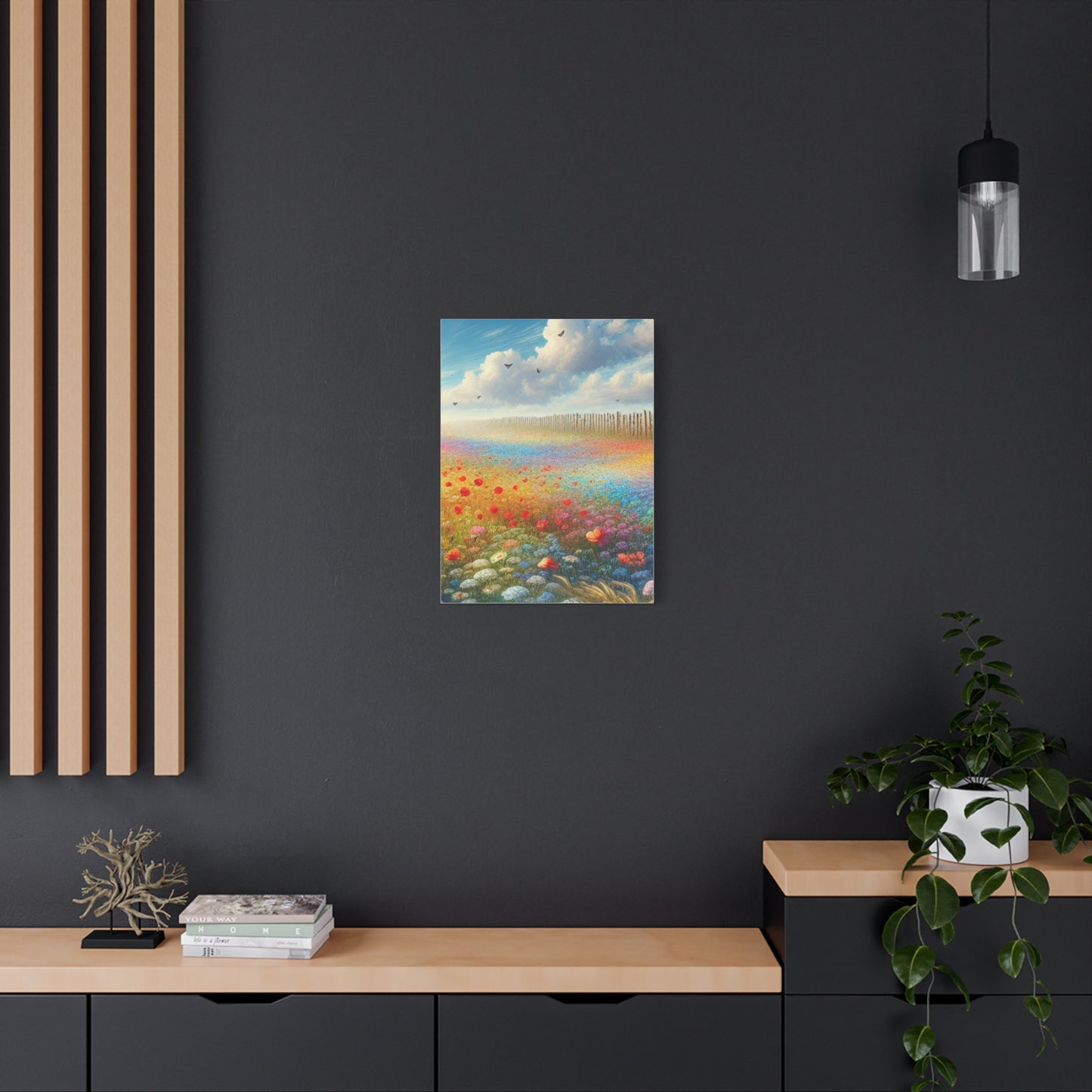 Vibrant Flower Field Canvas Wall Art