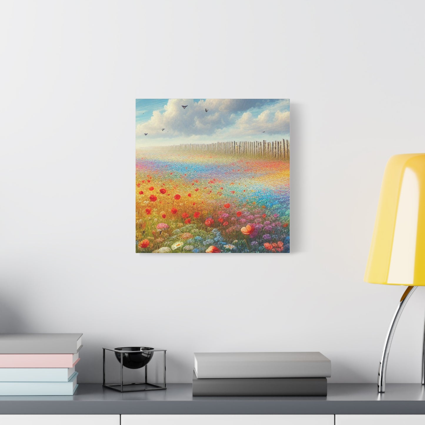 Vibrant Flower Field Canvas Wall Art