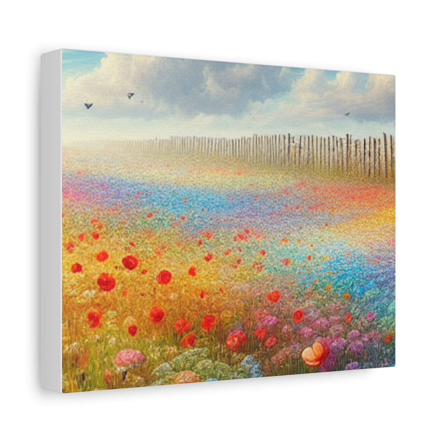 Vibrant Flower Field Canvas Wall Art