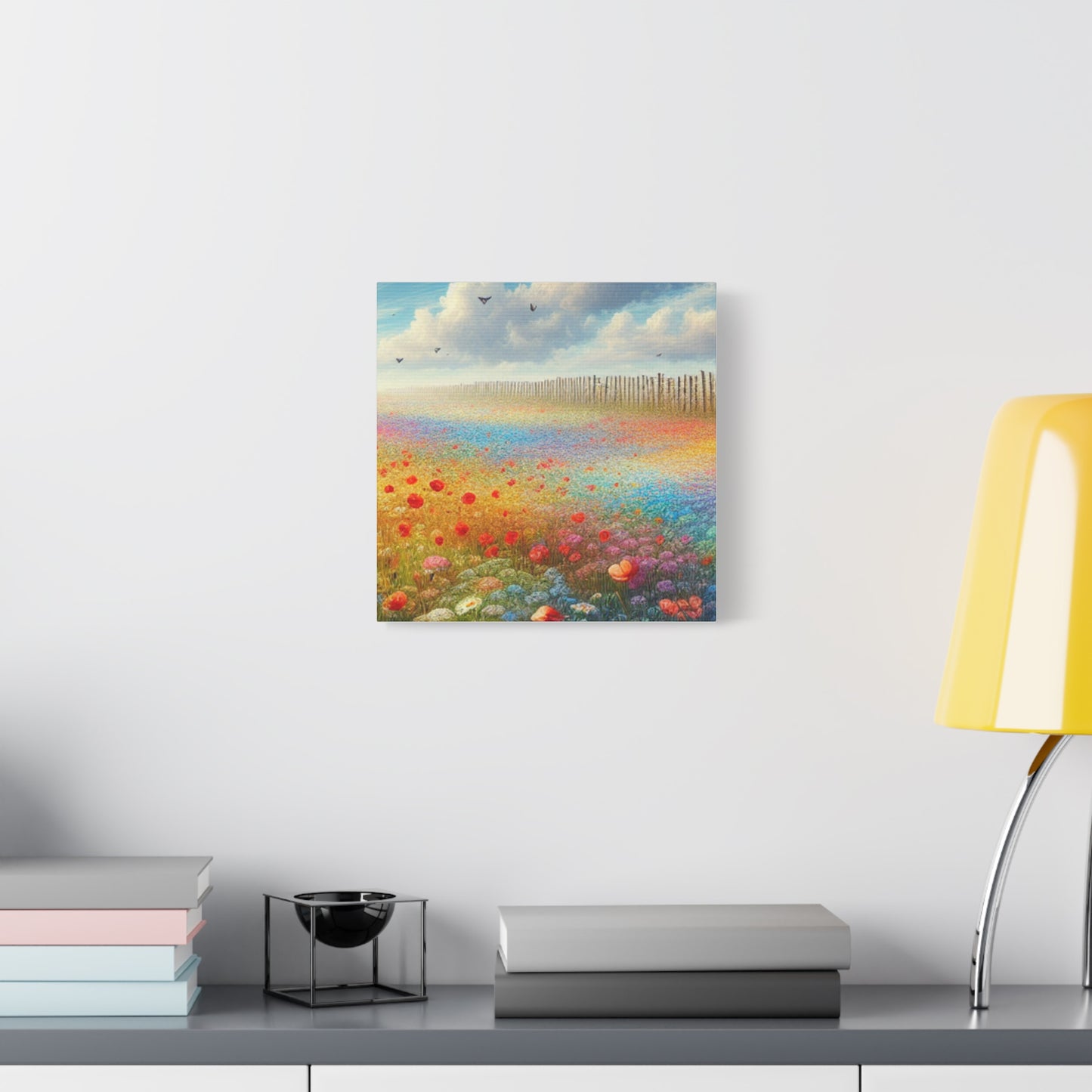 Vibrant Flower Field Canvas Wall Art