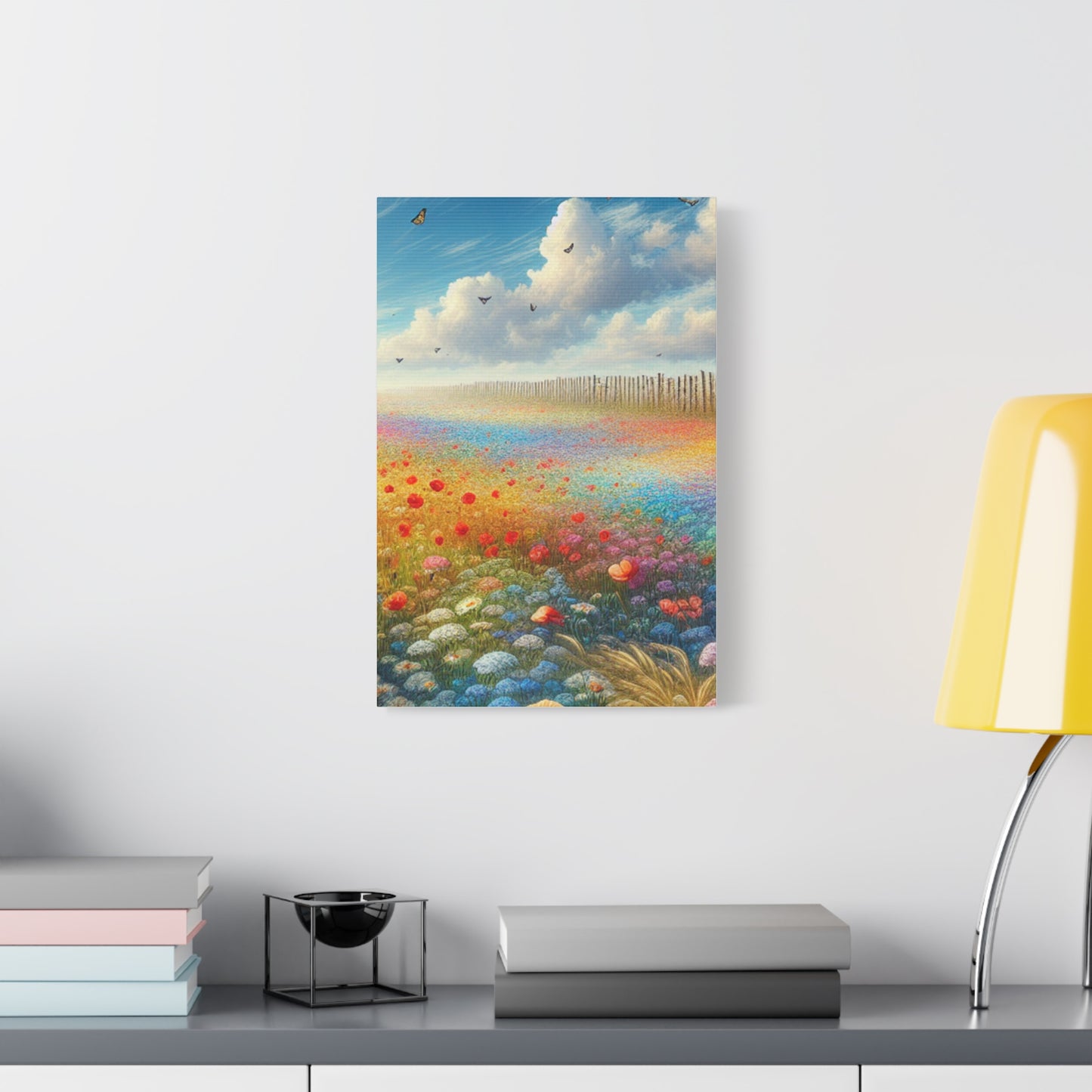 Vibrant Flower Field Canvas Wall Art