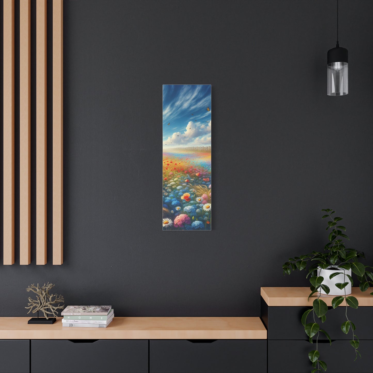 Vibrant Flower Field Canvas Wall Art