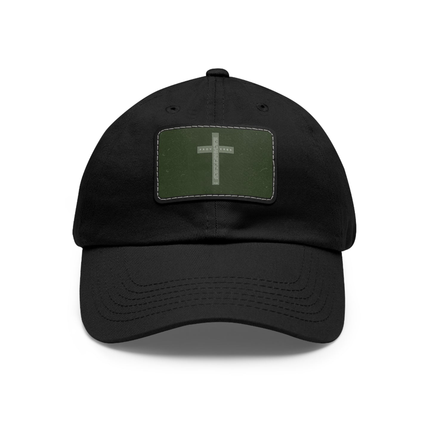 Copy of Faith-Inspired Dad Hat with Leather Patch | Stylish Black Cap for Everyday Wear