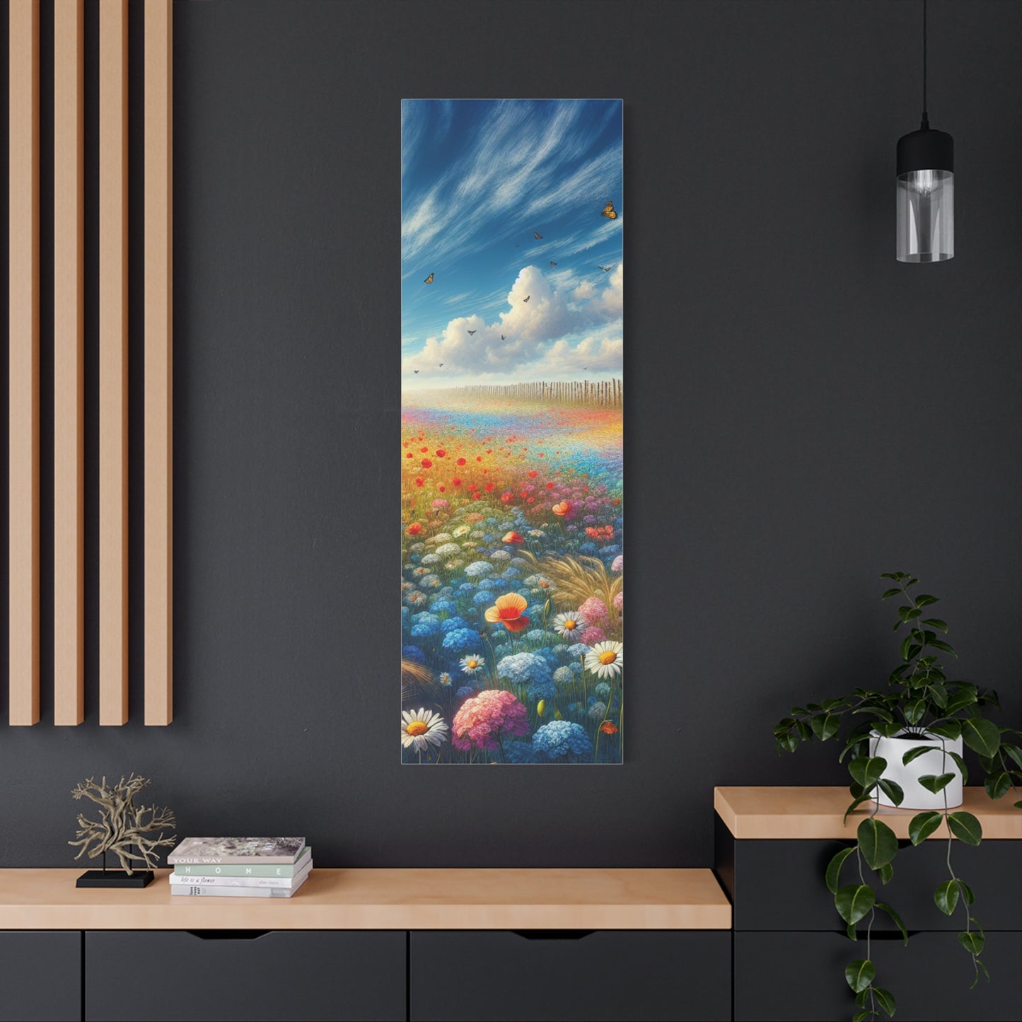 Vibrant Flower Field Canvas Wall Art