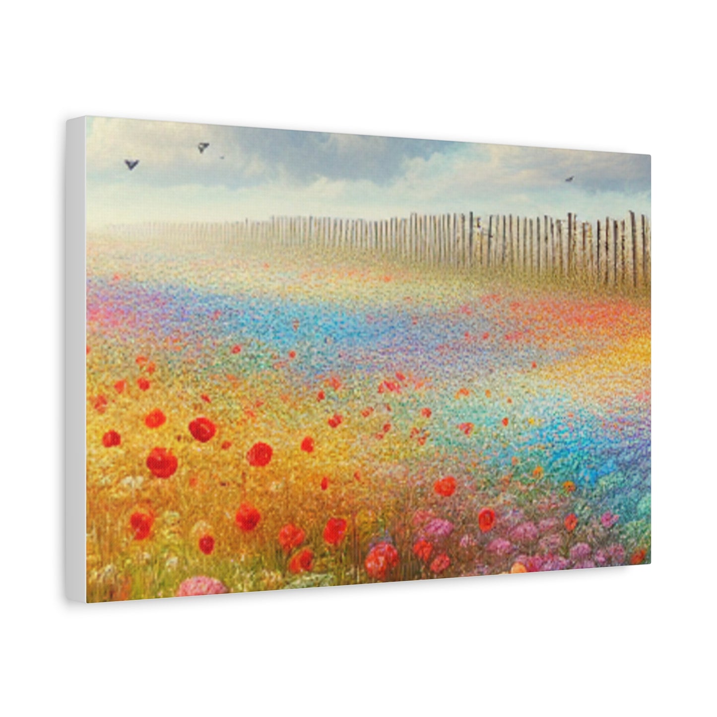 Vibrant Flower Field Canvas Wall Art
