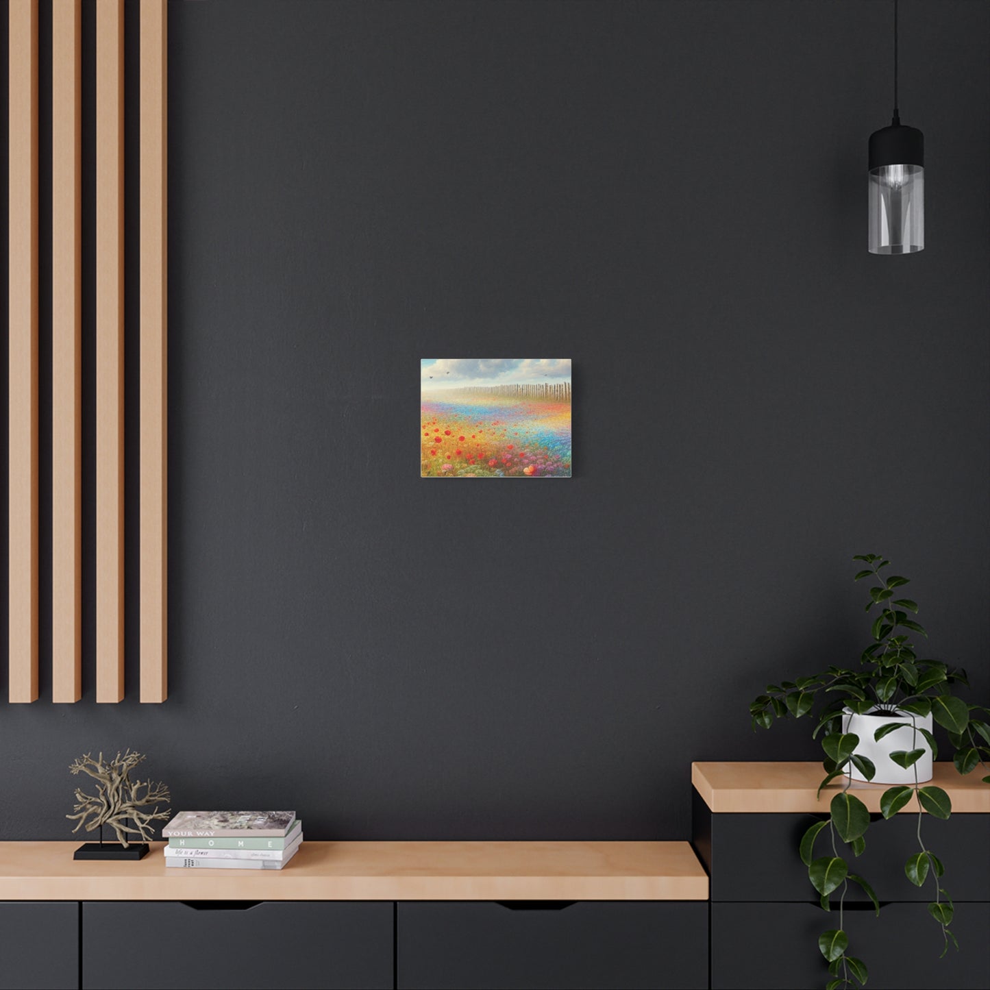 Vibrant Flower Field Canvas Wall Art
