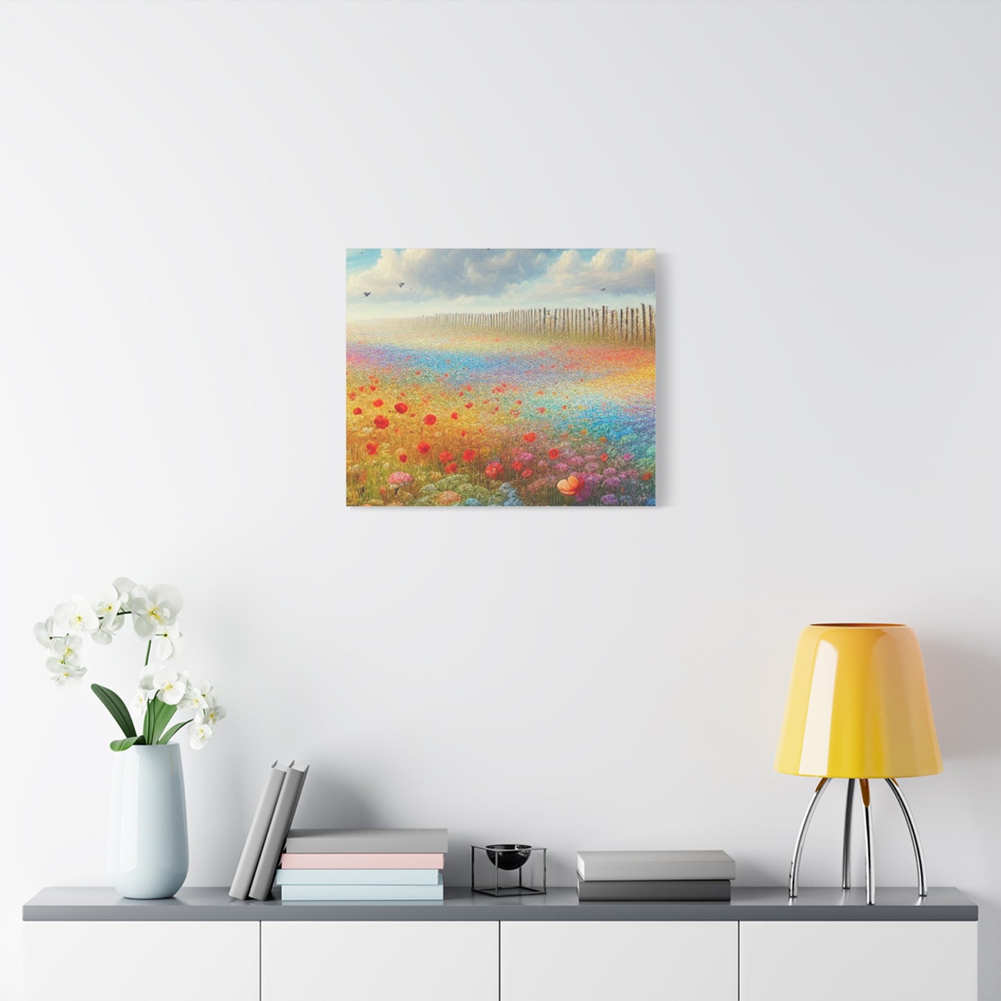 Vibrant Flower Field Canvas Wall Art