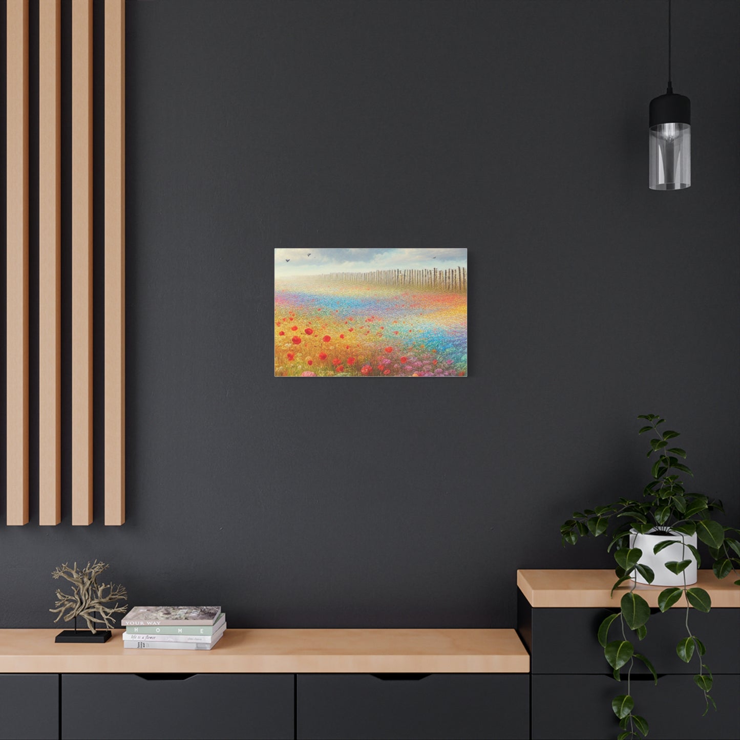 Vibrant Flower Field Canvas Wall Art