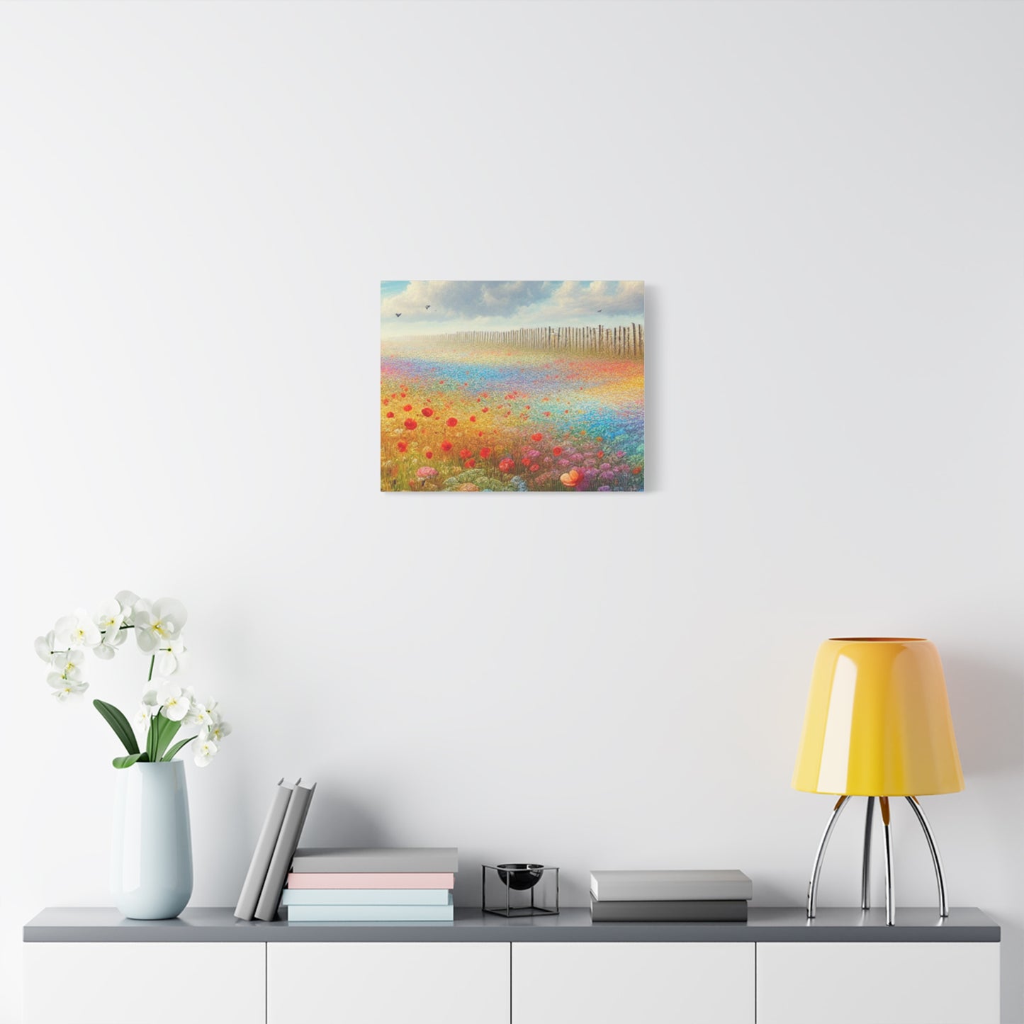 Vibrant Flower Field Canvas Wall Art