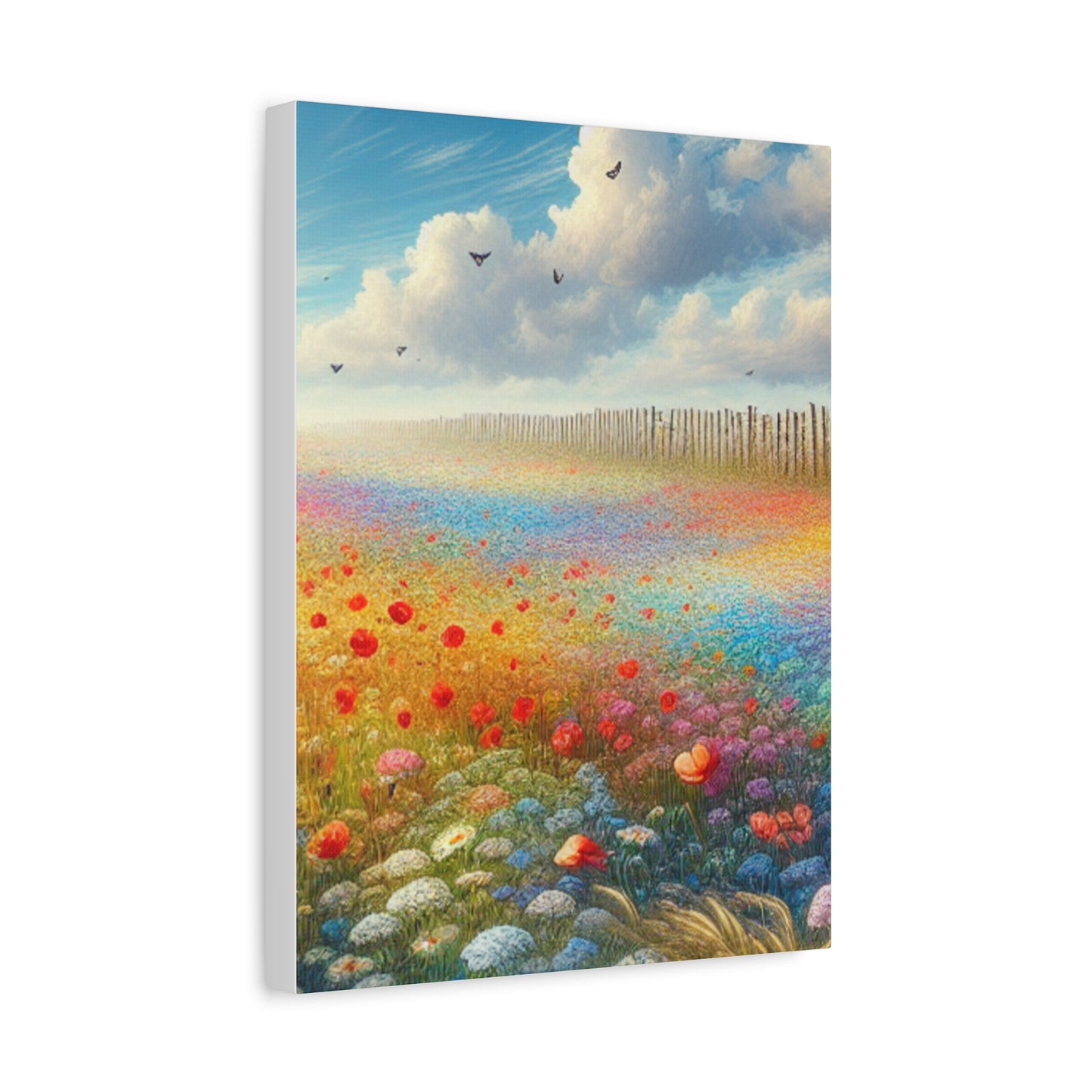 Vibrant Flower Field Canvas Wall Art