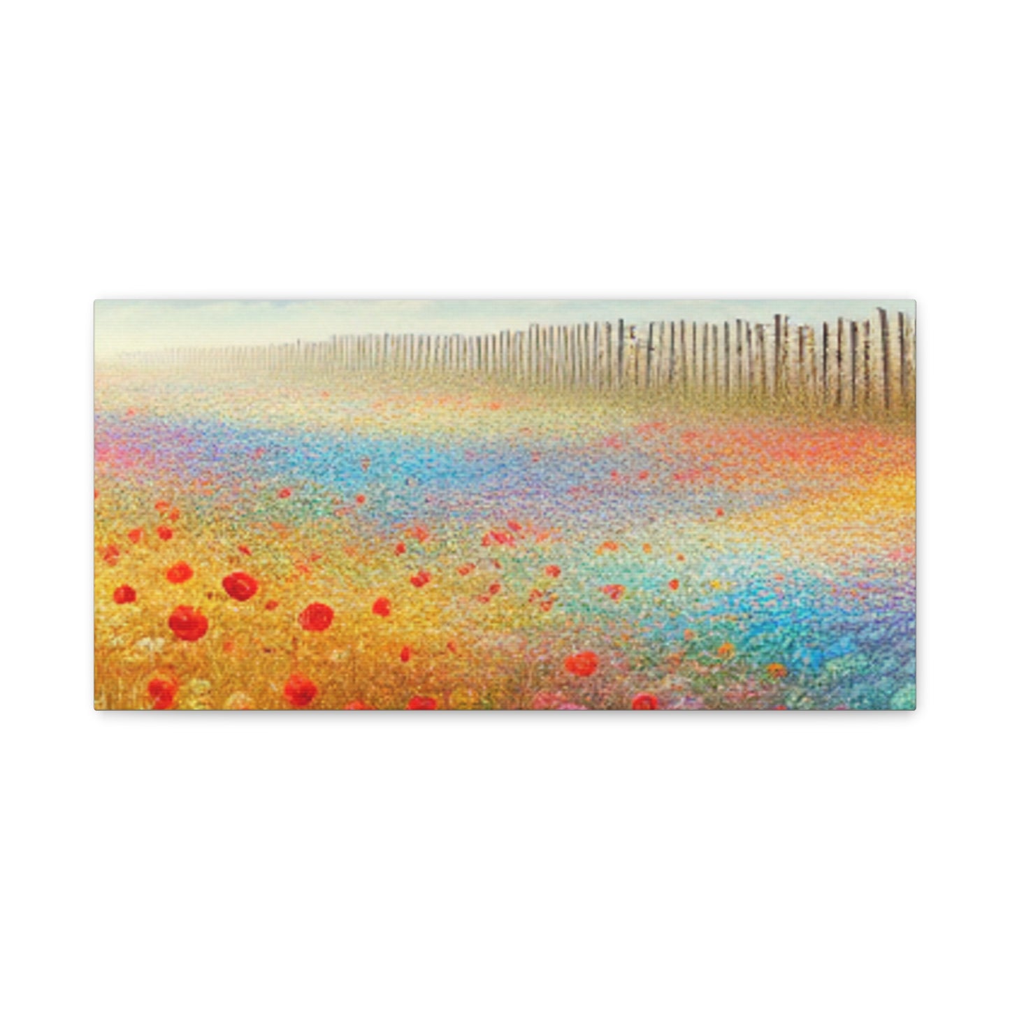 Vibrant Flower Field Canvas Wall Art
