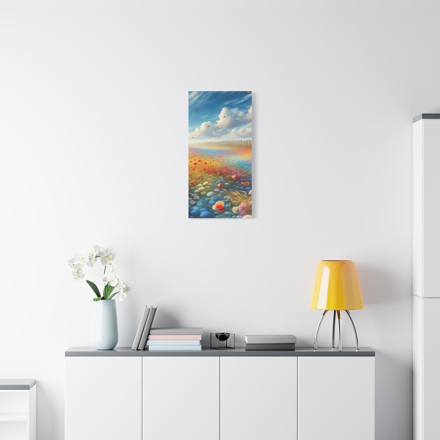 Vibrant Flower Field Canvas Wall Art