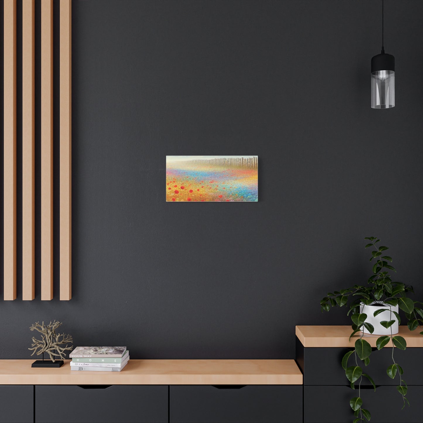 Vibrant Flower Field Canvas Wall Art