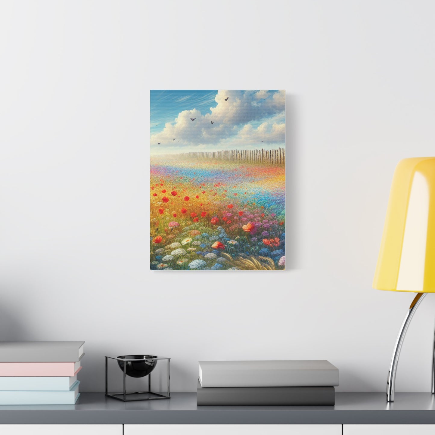 Vibrant Flower Field Canvas Wall Art