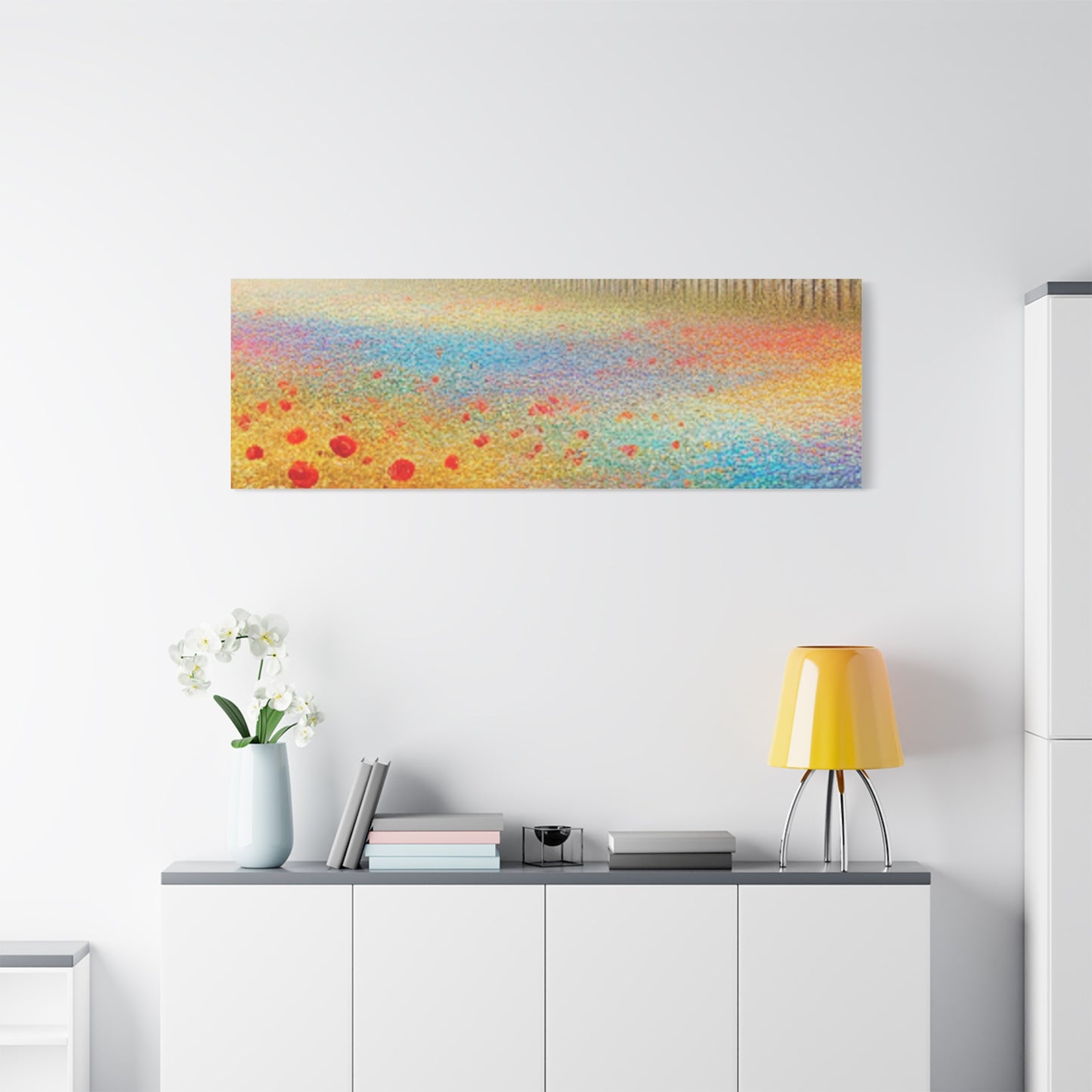 Vibrant Flower Field Canvas Wall Art