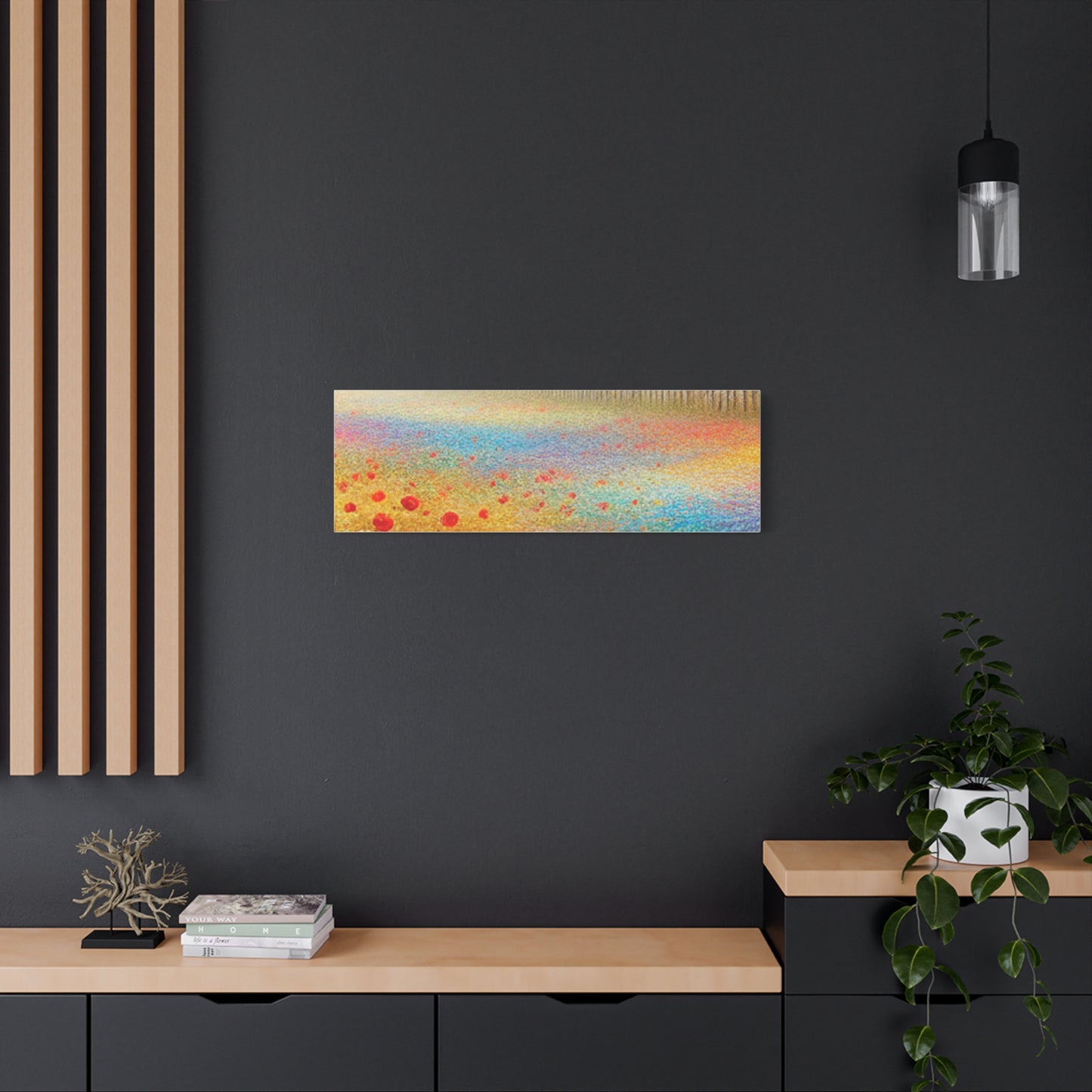 Vibrant Flower Field Canvas Wall Art