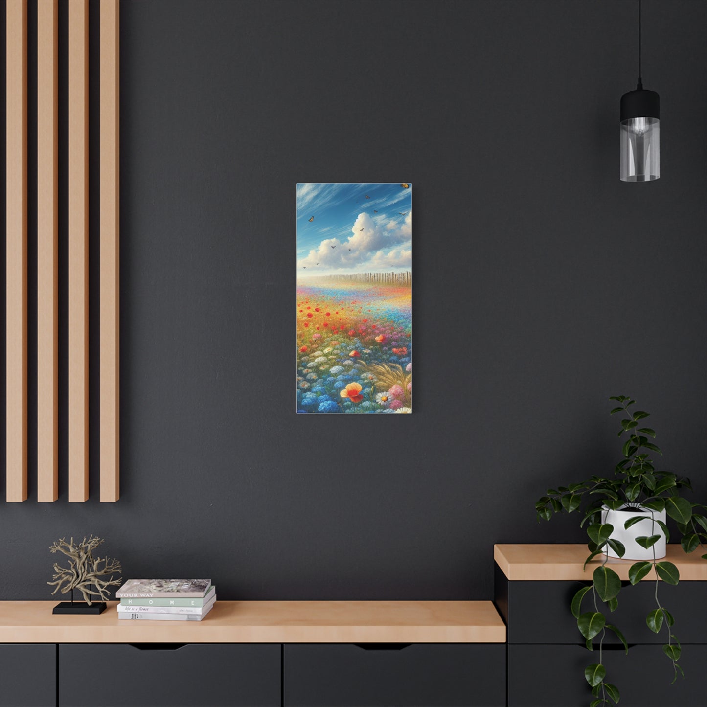 Vibrant Flower Field Canvas Wall Art