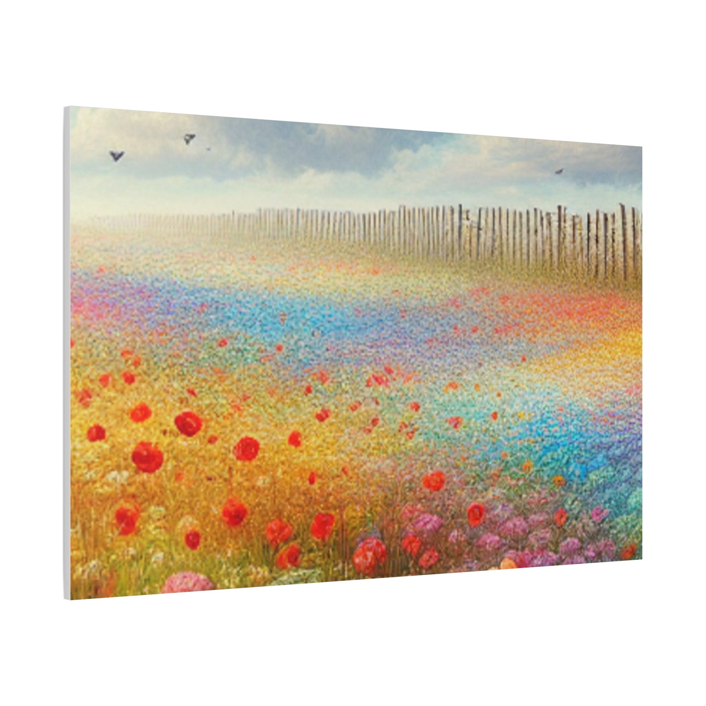 Vibrant Flower Field Canvas Wall Art