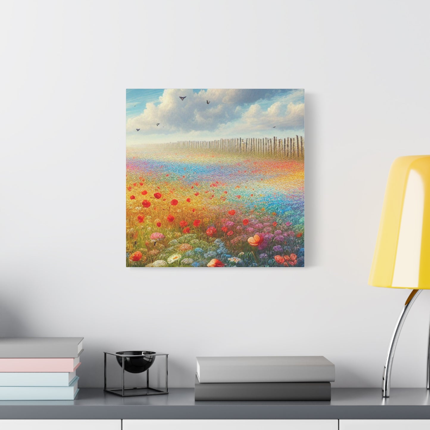 Vibrant Flower Field Canvas Wall Art