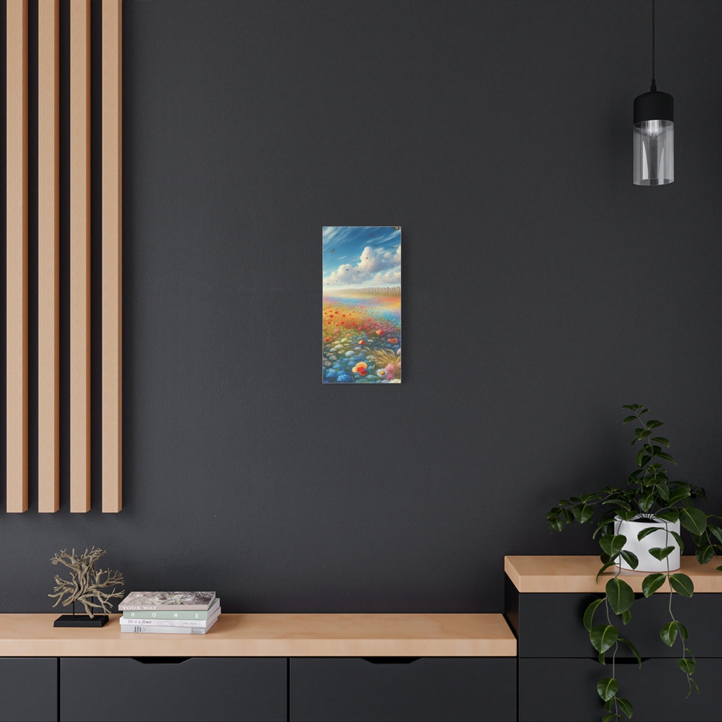 Vibrant Flower Field Canvas Wall Art